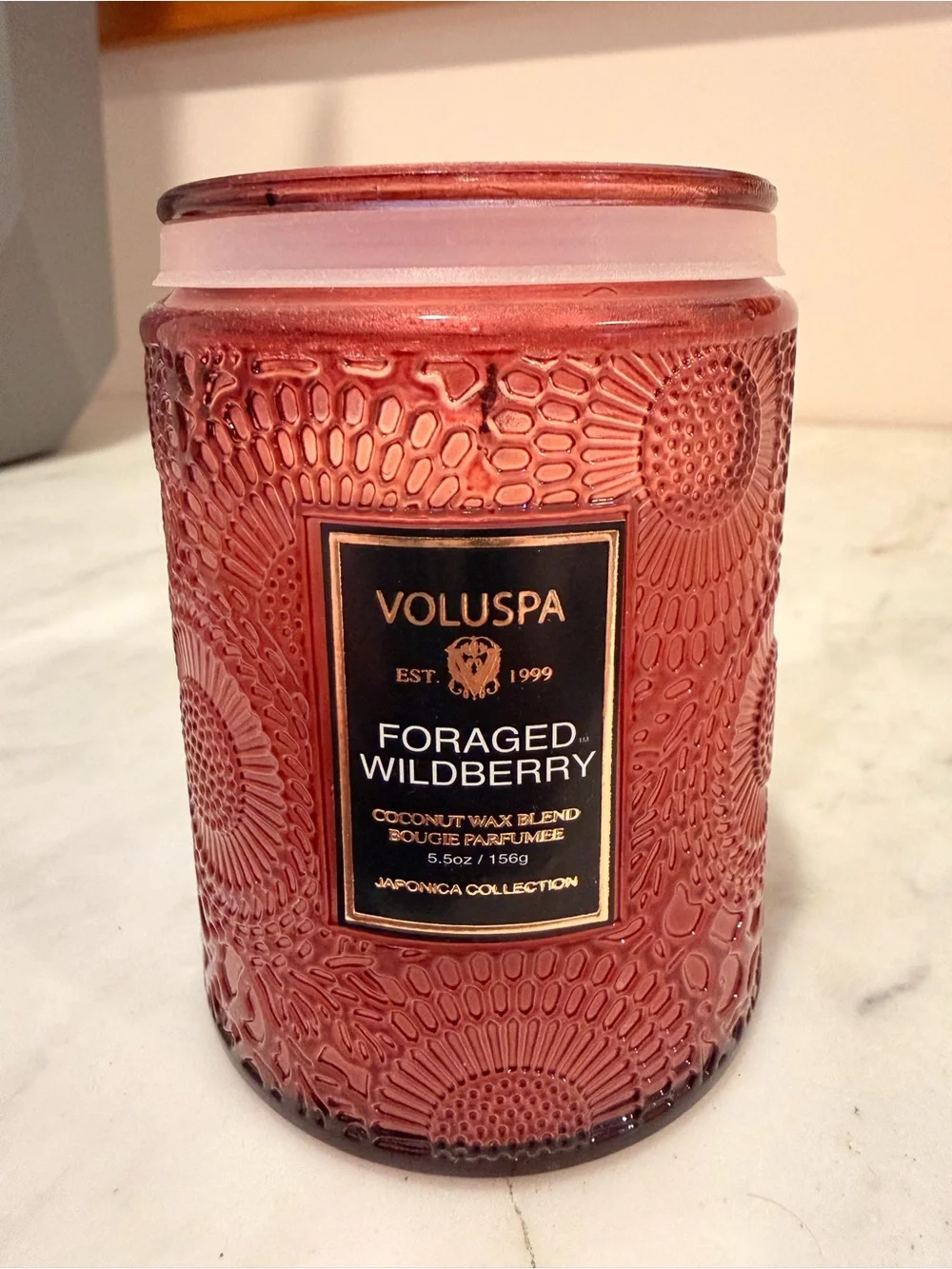 Voluspa Foraged Wildberry Scented Candle Three Quarters Left!